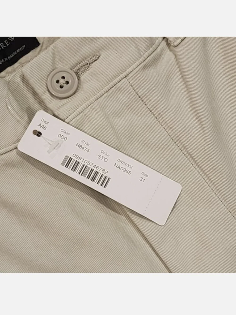 J. Crew Chino Shorts 31